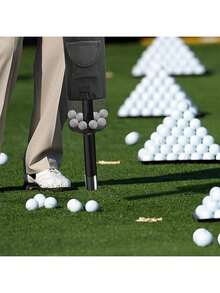 1 Peça Apanhador de Bolas de Golfe - Saco Portátil com Tubo Extensível de 30 cm e Clipe de Liberação Rápida, Armazenamento de Nylon Leve - Para Campo de Treino, Prática no Campo, Treinamento no Quintal - Ferramenta de Coleta de Bolas - Acessórios de Golfe - Equipamento de Prática - Armazenamento Esportivo - Multicolorido - Visão 3