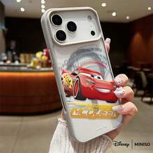 Miniso Disney Cars Lightning McQueen Rusteze Racing Design Phone Case Transparent Magnetic Shockproof Case Suitable For Iphone 17 Pro Max/17 Pro/17 Air/17/16/15/14/13/12/11/X/XS Pro/Pro Max Series Iphone 17 Pro Max Case Iphone 17 Pro Case Iphone 17 Case Stocking Stuffers The Girlfriend - Pink - View 3