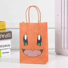 pokemon Handbag Cartoon Expression Dinosaur Gift Bag, Cute Cowhide Paper Candy Bag, Holiday Snack Bag - Multicolor - View 5