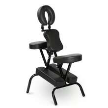 Silla de tatuaje portátil, silla de masaje plegable, silla de tatuaje, silla gua sha, silla de masaje, camilla de belleza, silla gua sha - Negro - Ver 1