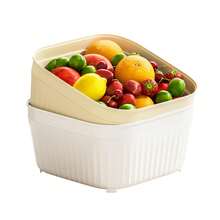 Plastic Colander-Colander For Kitchen With Drip Bowl, Plastic Strainer For Fruit, Berry, Vegetable And Pasta, Dishwasher - L - View 7