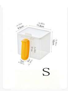 1pc Transparent Laundry Detergent Bead Storage Box, Minimalist Ins Style Large Capacity, Suitable For Home, Living Room, Bathroom, Multi-Functional Storage Box - Transparent - View 11