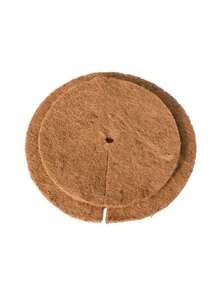 3 miếng đệm tròn bằng lá dừa, dùng để bảo vệ chậu cây và che phủ rễ, miếng đệm phẳng bằng lá dừa, dụng cụ làm vườn, lớp phủ giữ ẩm cho đất trồng cây trong chậu và bảo vệ thân cây. - tròn - Xem 7