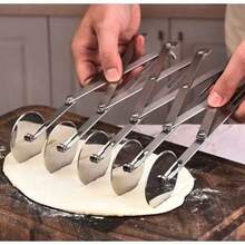 Baking Tool Stainless Steel Pizza Cutter Adjustable Gap Multi-Purpose For Cutting Noodles Dough Three-Wheel, Five-Wheel, Seven-Wheel Pie Cutter - Silver - View 4