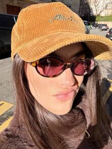 1副秋冬时尚全框女士眼镜，复古椭圆形时尚眼镜，适合家庭旅行、郊游、海滩、音乐节和日常时尚配饰 - 豹紋色 - 查看 3