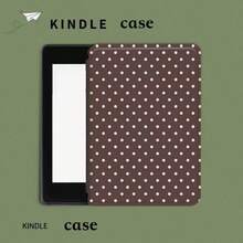 Funda protectora de Kindle con estampado de lunares a la moda y linda, funda minimalista para Kindle, funda de Kindle con acabado mate y textura de lino vintage, funda de tela para libro electrónico, funda con tapa compatible con Kindle Paperwhite de 10.ª generación (2018), 11.ª generación (2021), 12.ª generación (2024), 10.ª generación (2019) y 11.ª generación (2022). Cuenta con función de activación/suspensión automática, es ligera y práctica, se ajusta perfectamente y protege eficazmente tu dispositivo de lectura. Es un excelente regalo para Navidad, Año Nuevo o cumpleaños. Funda protectora para Kindle Paperwhite/Funda protectora para tableta con tapa - Multicolor - Ver 2