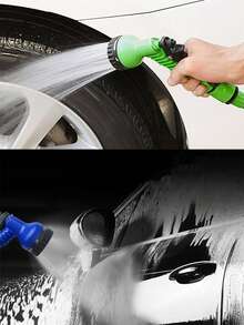 1 ống dẫn nước tưới vườn có thể kéo dài 25ft kèm vòi phun, súng phun nước áp lực cao đa chức năng với 7 chế độ phun, chất liệu polyethylene bền, thiết kế chống xoắn, tưới và làm sạch hiệu quả, dụng cụ phun rửa xe và tưới tiêu đa năng, dụng cụ rửa vườn áp lực cao tiện lợi. - Vòi 25 feet + 1 vòi phun - Xem 9