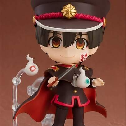 1pc Jibaku Shounen Hanako-Kun Hanako-Kun Posable Changeable Face Figurine, Hand-Painted Cute Anime Character Decor, Suitable For Fan Collection And Display, Desktop Decor, PC Case Decor, Home Decor, Small Gift, Halloween, Christmas Gift