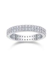 1pc 925 Sterling Silver Elegant Luxury Moissanite Ring, Ideal Gift For Engagement, Wedding, Birthday, Anniversary, And Bridal Jewelry - Style 7 - View 8