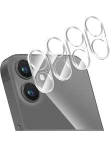 Bộ 4 miếng dán bảo vệ ống kính camera bằng kính cường lực trong suốt, tương thích với iPhone 17 AIR/11 PRO/11 PRO MAX/12 MINI/12/12 PRO/12 PRO MAX/13 MINI/13/13 PRO/13 PRO MAX/14/14 PLUS/14 PRO/14 PRO MAX/15/15 PLUS/16 PLUS/15 PRO/15 PRO MAX/16/16/16 PRO/16 PRO MAX/17/17 PRO MAX/ Vỏ bảo vệ thân thiện với 17 AIR/11 PRO/11 PRO MAX/12 MINI/12 PRO/12 PRO MAX ... - Nhiều màu - Xem 1