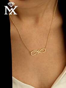 Personalized Customization Of Infinity Name Necklace, Infinity Necklace, Infinity Double Name Necklace, Infinity Necklace, Design New Year Gift - Multicolor - View 3