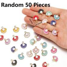 30/50/80/100个锌合金珐琅海洋海星和贝壳吊坠 - DIY珠宝制作吊坠 - 海星海螺貝殼 - 查看 15