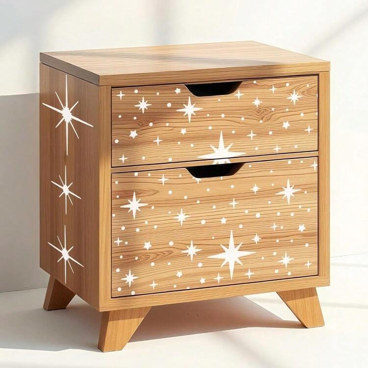 Star Design Painting Stencils Set 6 Pack Reusable PET Plastic Craft Templates For Fabric Wood Decor - white - View 6