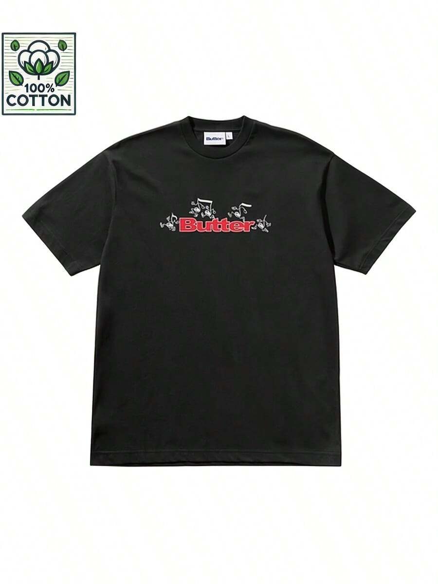 _racinglogot-Shirt Comfortable And Vibrant Retro Design T-Shirt Suitable For Women - Black - View 1