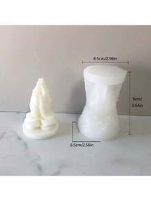 Prayer Gesture DIY Handmade Fragrance Plaster Multifunctional Silicone Mold - White - View 4