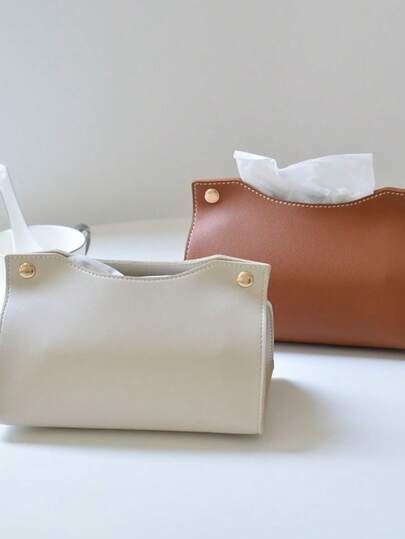 Hộp đựng khăn giấy bằng da cao cấp, trang trí nhà cửa sáng tạo, phù hợp cho phòng khách, phong cách tối giản INS, hộp đựng khăn giấy trên xe hơi.