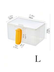 1pc Transparent Laundry Detergent Bead Storage Box, Minimalist Ins Style Large Capacity, Suitable For Home, Living Room, Bathroom, Multi-Functional Storage Box - Transparent - View 7