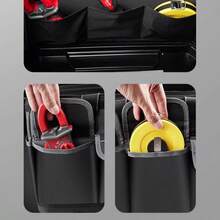 一套重型防水五金工具套装，带多个口袋和大容量帆布工具收纳袋 - 灰色，经久耐用，适用于车库、工作室或家庭使用 - 多款式 - 查看 6