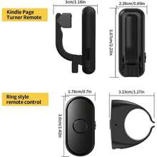 Remote Page Turner Compatible With Kindle Paperwhite, Oasis, Scribe E-Readers, Can Be Used With Tablets For Remote Control Functions Like Page Turning, Photography, And Video Recording - View 6