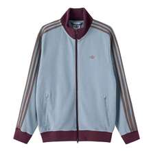 Adidas 男士外套/外套TRACK TOP M華夫格紋理針織外套2026春秋款舒適日常休閒外套外套KY5770 - 銀灰藍 - 查看 1