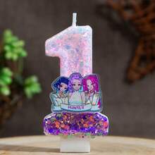 1pc Creative Birthday Candle Cake Cartoon Number Candle - Multicolor - View 13