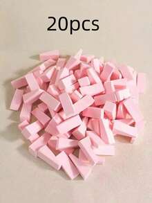 100/10/20pcs Disposable Triangle Makeup Sponge Puff, Dry & Wet Dual-Use Makeup Sponge Blocks, Non-Absorbing Makeup Blender, Makeup Tools - Multicolor - View 12