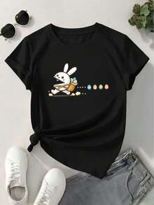 T-shirts pour femmes - Noir - Voir 2