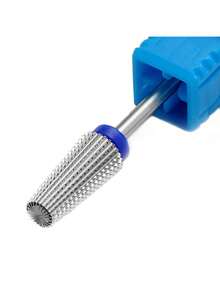 1 pieza Broca de acero de tungsteno 5 en 1 para lima de uñas, vástago de aproximadamente 1,9 cm (3/32 pulgadas) - para mejoramiento de uñas, accesorio de broca, eliminación de acrílico o gel duro (M) - Multicolor - Ver 5