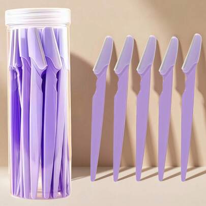 眉毛修剪器刀片剃须刀便携式面部剃刀眉毛脱毛器脱毛刀安全剃刀化妆工具