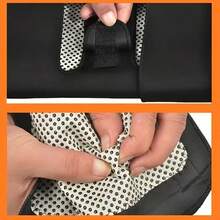 1 par de rodilleras de forro polar grueso unisex, adecuadas para esquiar, ciclismo y correr en otoño e invierno - Negro - Ver 7