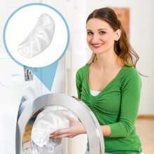 16/20 Pieces Of Dry And Wet Dual-Use Household Flat Mop Replacement Cloth, White, High-Density Fiber With Strong Water Absorption, Strong Adsorption Of Stains And Dust, Dedicated Mop Cloth For Whole House Floor Cleaning - 白色 - 查看 7