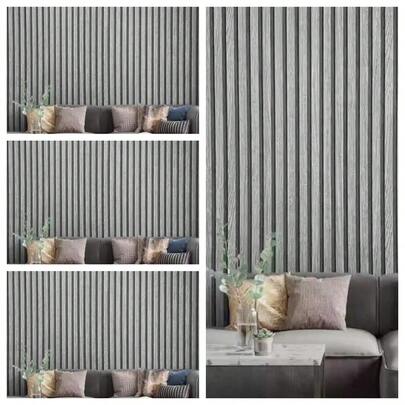 1 Cuộn Giấy Dán Tường Vân Gỗ Màu Xám Đậm Cổ Điển, Decal Dán Tường PVC Có Thể Tháo Rời, Thích Hợp Cho Trang Trí Nhà Bếp, Phòng Tắm, Phòng Ngủ, Phòng Khách, Kích Thước 17.7inX39.3in/118.1in/196.8in