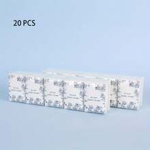 10/20 片装优雅花卉图案面巾纸套装 - 柔软舒适，适合婚礼、生日、派对等场合 - 印有“愿你喜极而泣”字样 - 适合新娘、新郎和宾客 - 可作为装饰性桌面摆件和宾客礼品 - 可与婚礼回礼搭配使用 - A - 查看 9