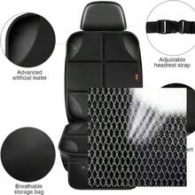 600D加厚汽车座椅垫套，防滑底面，网状口袋设计，汽车安全座椅垫保护套 - 彩色 - 查看 8