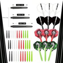 180 Piece Darts Custom Fit Pack Set, Includes Flights, Shafts, Rubber O - Rings, Flight Protecter And Accessories - PC Shafts - View 4