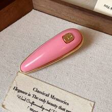 一款时尚简约的方形金属水滴形发夹 - 彩色 - 查看 9