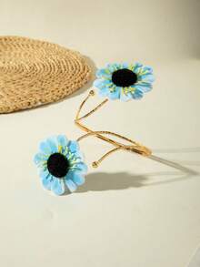 1 chiếc vòng tay kiểu Bohemian đính hoa 3D bằng vải, món quà tuyệt vời dành cho thanh thiếu niên và bạn bè. - Nhiều màu - Xem 7