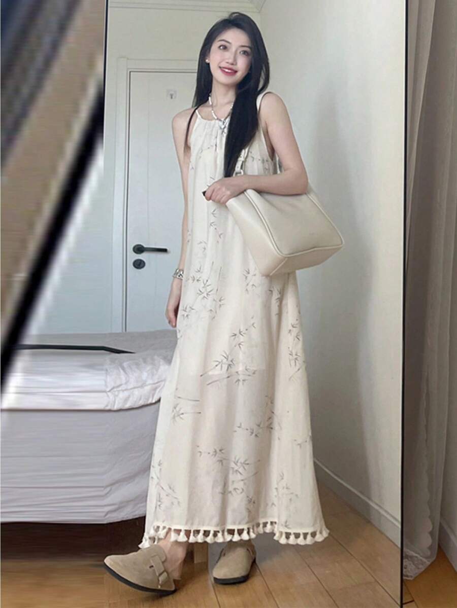Women Maxi Dresses - White - View 1