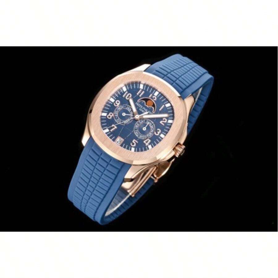 Patek Philippe 5261R Series Nautilus Men's Mechanical Watch, Multi-Function Chronograph, Fully Automatic, Waterproof, Grenade Mechanical - 膠帶款 - 查看 1