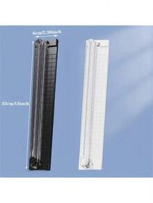 1pc Two-Way Paper Cutter Paper Cutter Inch, Cm Scale Display A4 Paper Cutter Portable Photo Cutter Paper Cutter Office Paper Cutting Artifact Stainless Steel Knife Head, Sharp - Multicolor - View 9