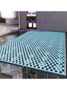 1pc Bathroom Mat Anti-Slip Shower Tub Floor Mat, Suction Cup Bathtub Massage Foot Pad, Bathroom Shower Non-Slip Mat - One Size - View 6