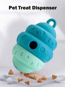 Puppy Interactive Game Toys, Pet Snack Dispenser, Interactive Slow Feeder, Silicone Toys With Hanging Hole - For Dogs/Cats - Multicolor - View 7