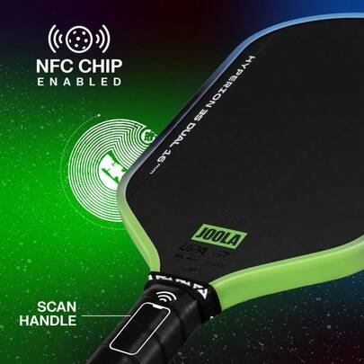 1 Set Paleta de Pickleball de Grado 3S, Panel Frontal de Fibra de Carbono Original | Diseño Aerodinámico de Body Ancho y Borde Delgado, Superficie Mate de Textura Premium | Núcleo de Alta Respuesta con Body de Paleta de 16 mm de Grosor | Certificado UPA-A