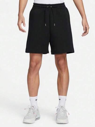  Nike Sportswear Tech Fleece Reimagined Solid Color Lace-Up Mid-Rise Knit Athletic Shorts (Men's)