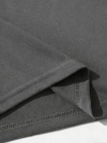 Women's Plus Size Cotton T-Shirt, Beautiful Disaster Graphic Print, Vintage Bull Skull & Rose Design, Casual Loose Fit Tee, Short Sleeve Round Neck Top, Sizes M-5XL, Soft Comfortable Cotton Fabric, Fashionable Western Style Shirt For Daily Wear - Màu xám đen - Xem 6