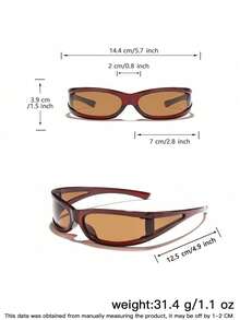 一副男士亚克力街头嘻哈长方形镜框时尚眼镜，现代轻便有色镜片假眼镜，适合户外活动和Y2K配饰 - 彩色 - 查看 11