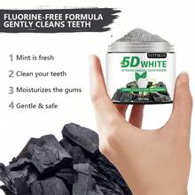 5D亮白牙膏活性炭牙粉，3天见效 - 黑色牙粉 - 查看 6