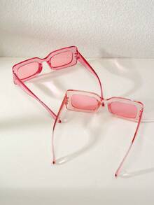 两副时尚小方框眼镜，适合男孩，简约街头风格眼镜 - 彩色 - 查看 2