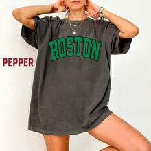 Vintage Boston Basketball Shirt , Basketball Boston, Boston Basketball Fan Gift, Retro Basketball Tee, For Women & Men. - màu đen - Xem 1