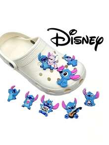 8 piezas Clips para zapatos con diseño de Stitch - Multicolor aleatorio - Ver 1